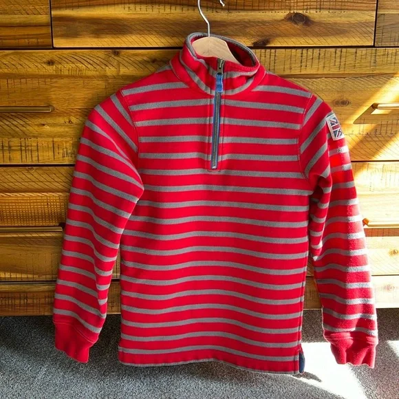 Mini Boden Boys Pullover Quarter Zip Sweatshirt - Picture 1 of 7